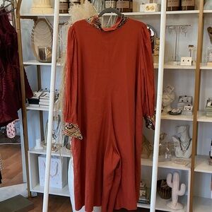 Elegant Orange Women's Dress